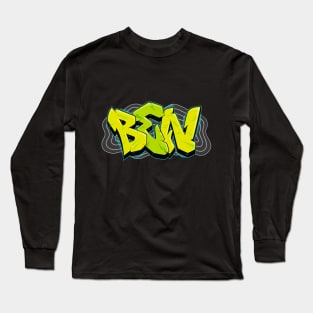 Ben Graffiti name Long Sleeve T-Shirt